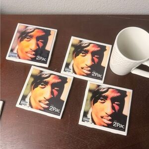Album Coaster -Tupac Shakur ''Greatest Hits" Set of 4